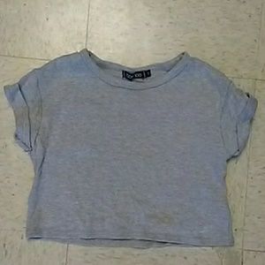 Grey crop top